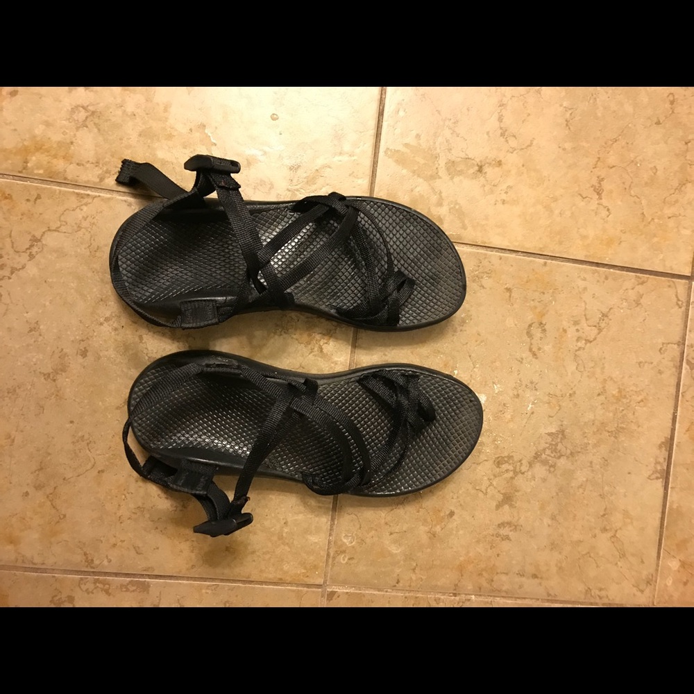 Black Chaco’s, double strap
